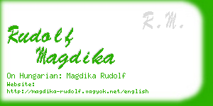 rudolf magdika business card